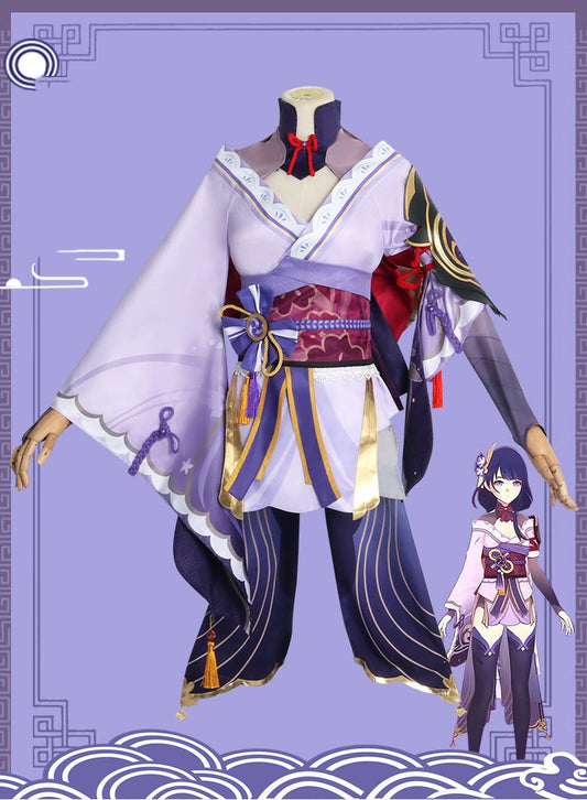 Genshin Impact Inazuma Baal Raiden Shogun Cosplay Costume