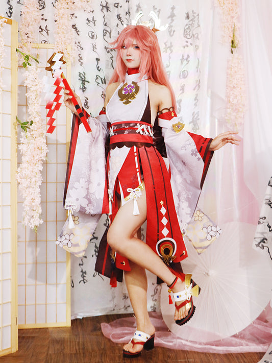 Genshin Impact Inazuma Yae Miko Cosplay Costume