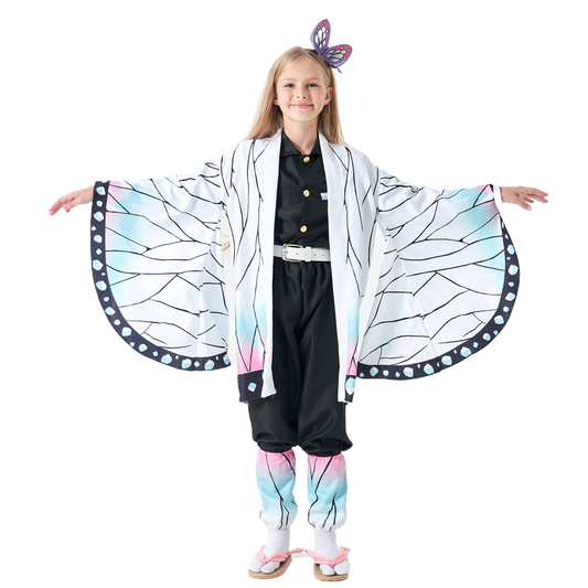 YBLmysh Demon Fighter Butterfly Insect Mushi Bashira Demon Killing Corps Team Uniform Full Set Cosplay Costume